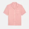 Botanical Dyed Camp Shirt In Linen