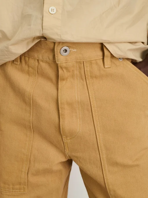 Botanical Dyed Painter Pant In Recycled Denim