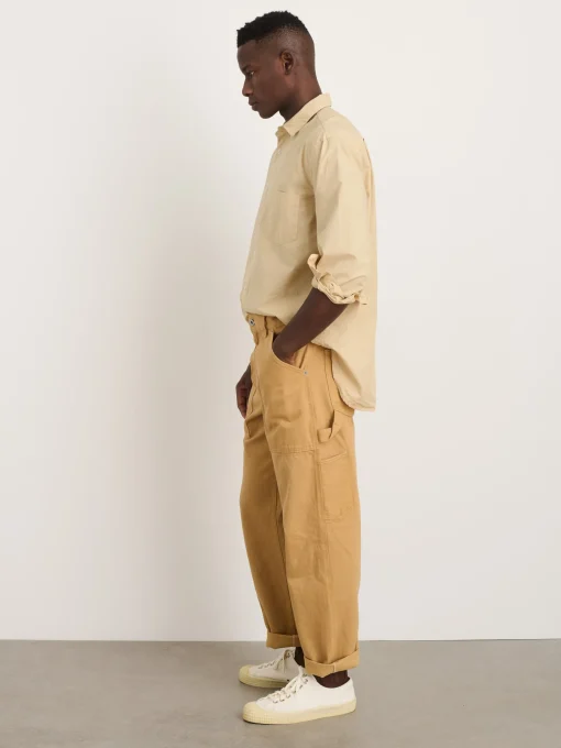 Botanical Dyed Painter Pant In Recycled Denim