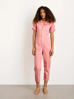Botanical Dyed Standard Short Sleeve Jumpsuit