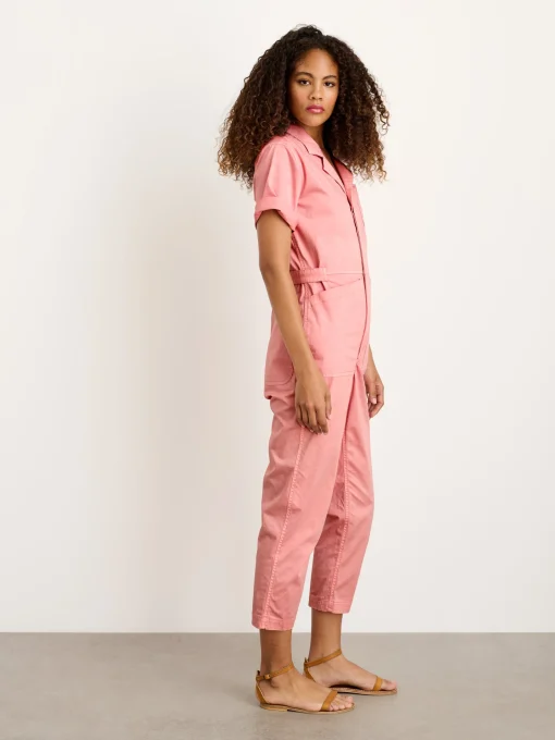 Botanical Dyed Standard Short Sleeve Jumpsuit