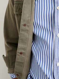 Botanical Dyed Work Jacket In Recycled Denim