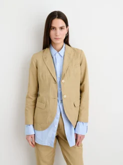 Boy Blazer In Cotton Linen