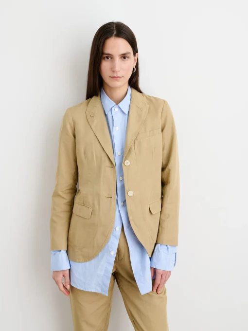 Boy Blazer In Cotton Linen