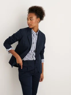 Boy Blazer In Cotton Linen