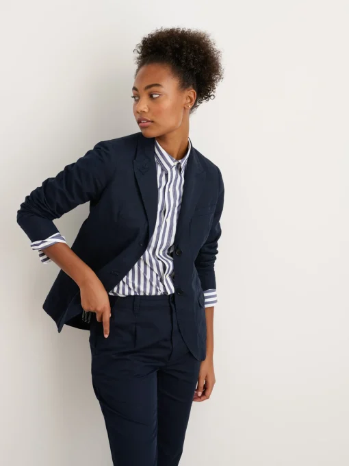 Boy Blazer In Cotton Linen