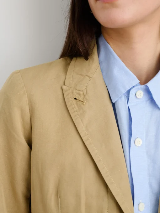 Boy Blazer In Cotton Linen