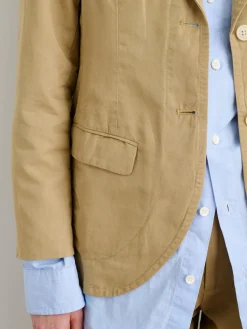 Boy Blazer In Cotton Linen