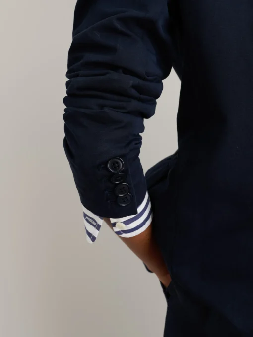 Boy Blazer In Cotton Linen