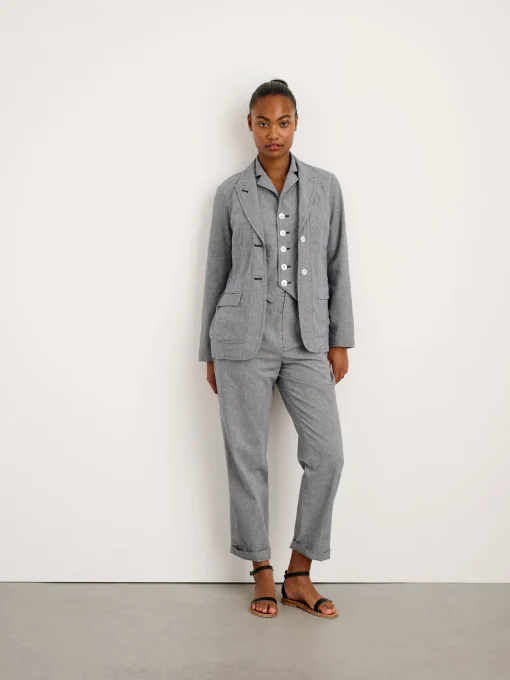 Boy Blazer In Houndstooth