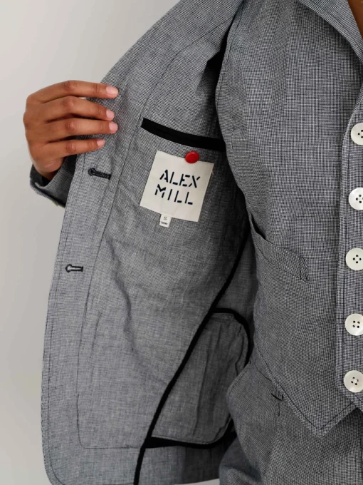 Boy Blazer In Houndstooth