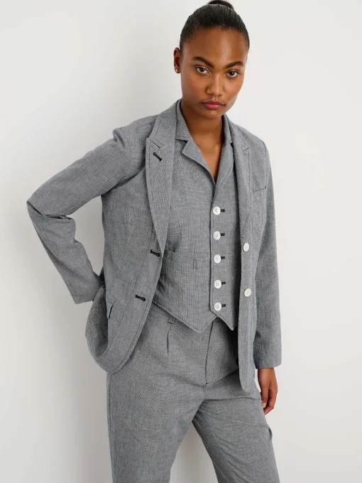 Boy Blazer In Houndstooth