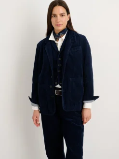 Boyish Blazer In Rugged Corduroy