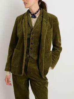 Boyish Blazer In Rugged Corduroy