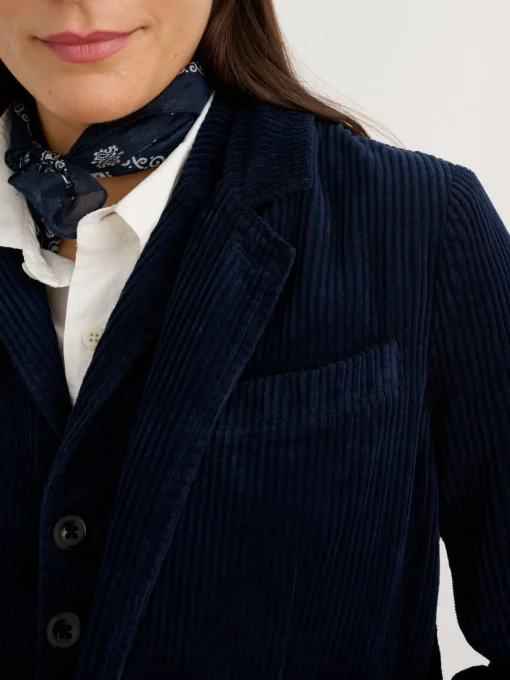 Boyish Blazer In Rugged Corduroy