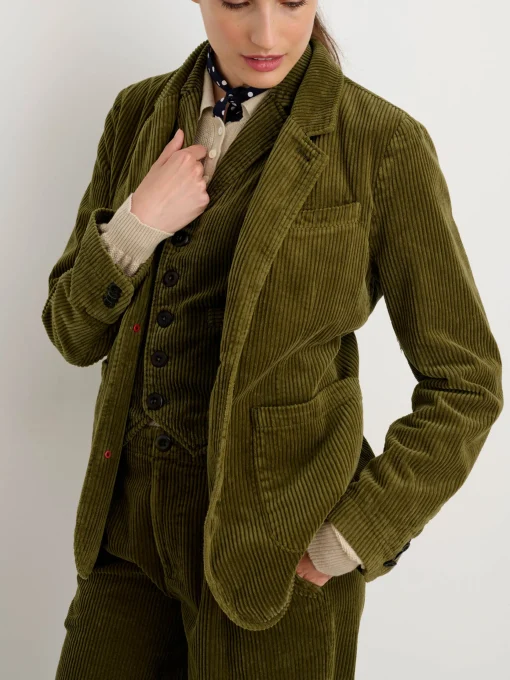 Boyish Blazer In Rugged Corduroy