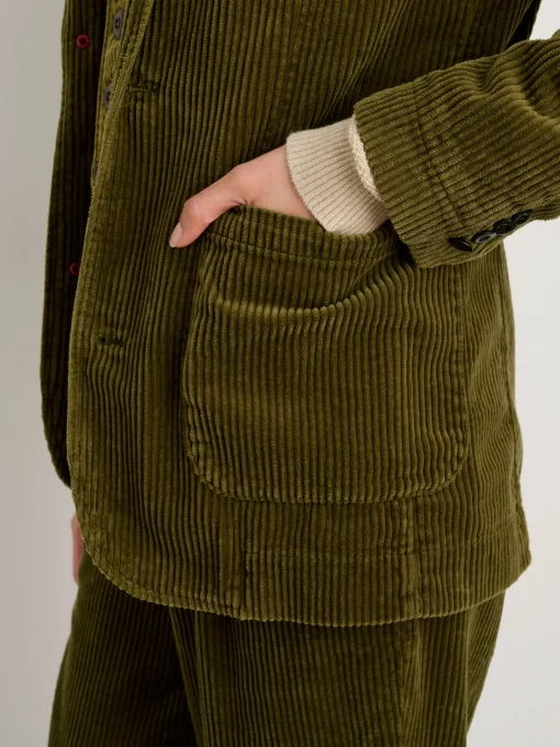Boyish Blazer In Rugged Corduroy