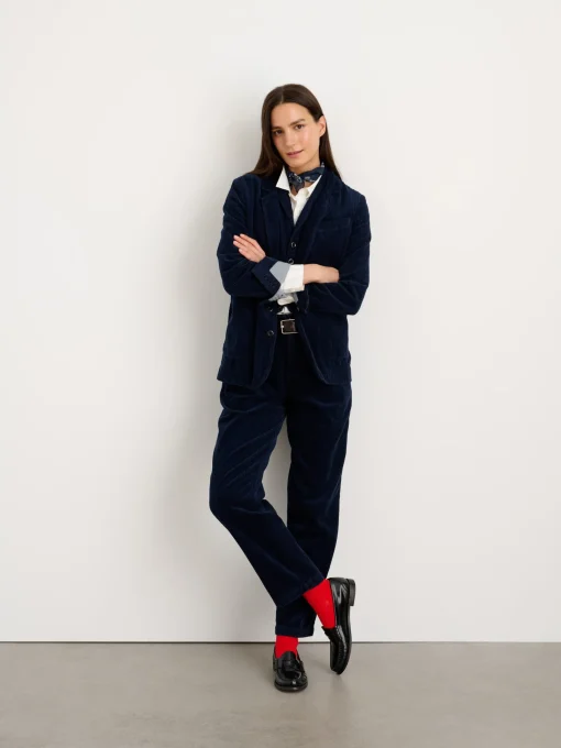 Boyish Blazer In Rugged Corduroy