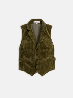 Boyish Vest In Rugged Corduroy