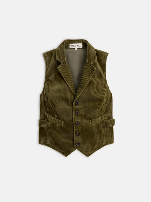 Boyish Vest In Rugged Corduroy