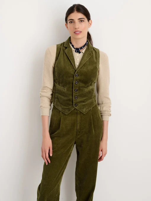 Boyish Vest In Rugged Corduroy
