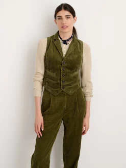 Boyish Vest In Rugged Corduroy