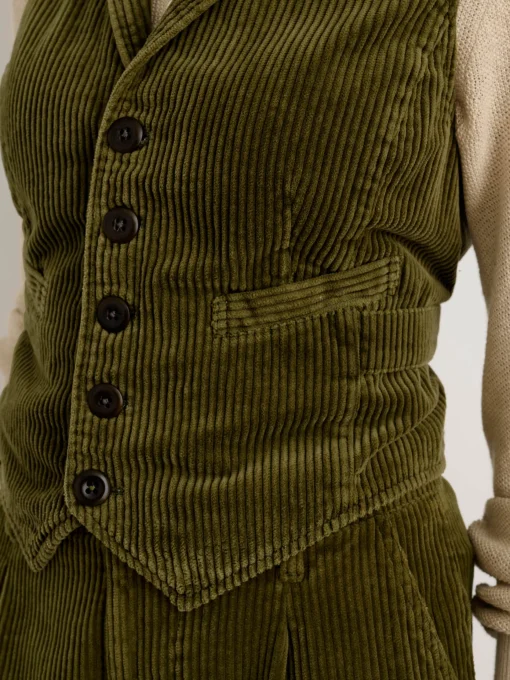 Boyish Vest In Rugged Corduroy