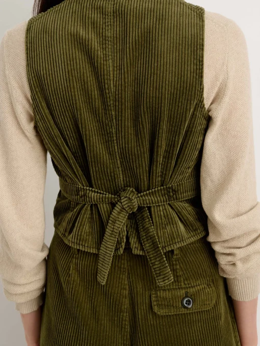 Boyish Vest In Rugged Corduroy