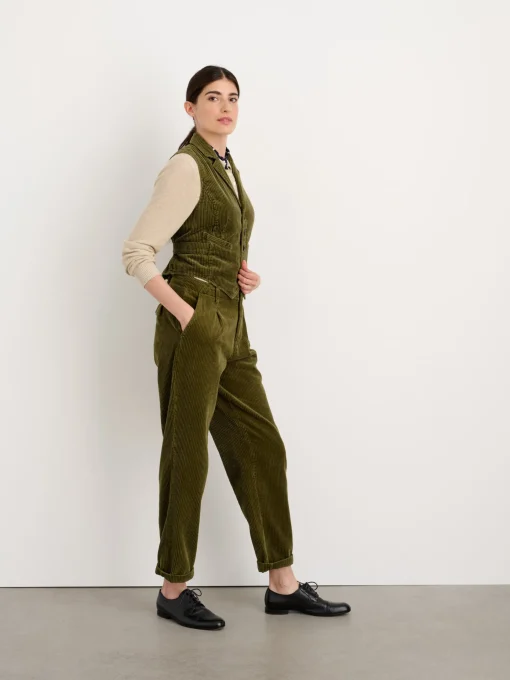 Boyish Vest In Rugged Corduroy