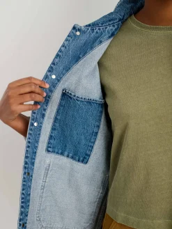 Britt Work Jacket In Denim