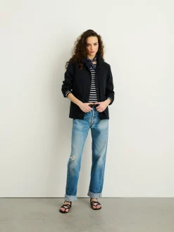 Britt Work Jacket In Recycled Denim