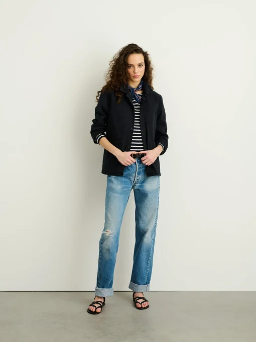 Britt Work Jacket In Recycled Denim