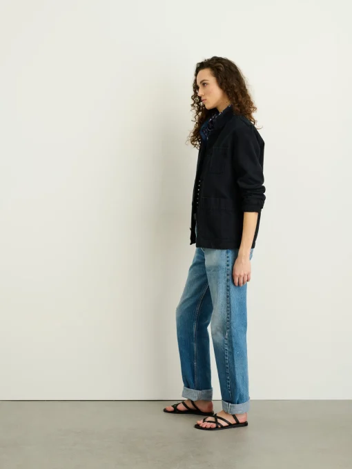Britt Work Jacket In Recycled Denim
