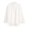 Collarless Standard Shirt In Solid