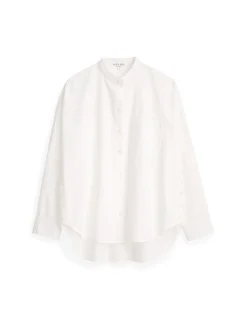 Collarless Standard Shirt In Solid