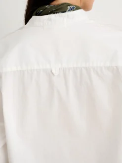 Collarless Standard Shirt In Solid