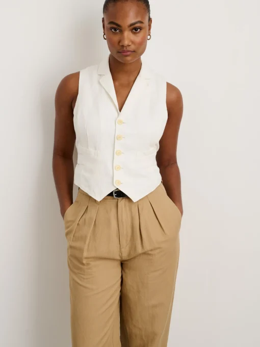 Double Pleat Pant In Twill