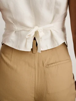 Double Pleat Pant In Twill