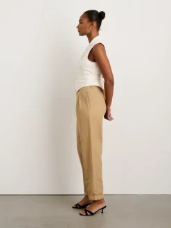 Double Pleat Pant In Twill