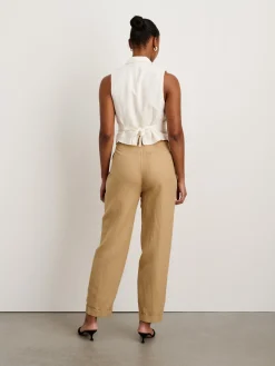 Double Pleat Pant In Twill