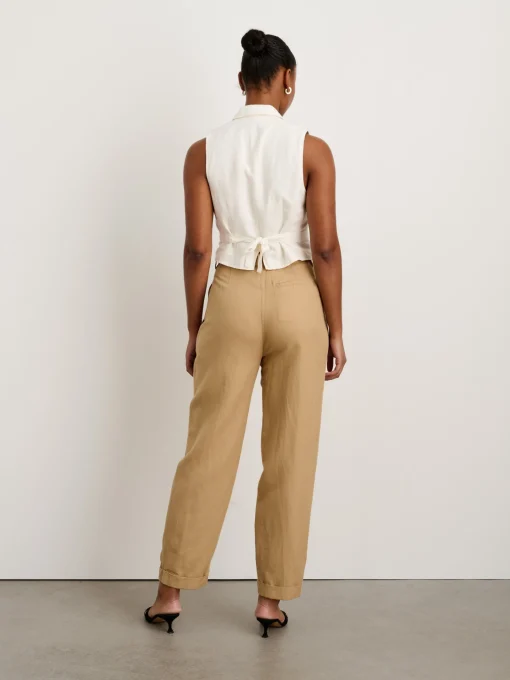Double Pleat Pant In Twill