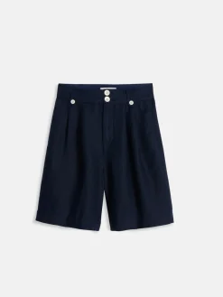 Drill Shorts In Linen