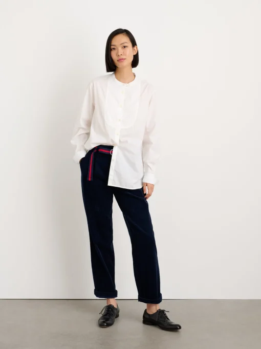 Eloise Bib Shirt In Solid