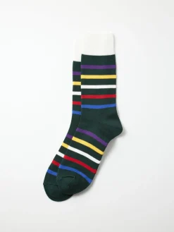 Five Stripe Crew Socks