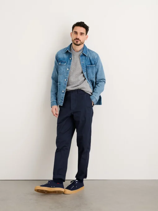 Flat Front Pant In Chino (Long Inseam)