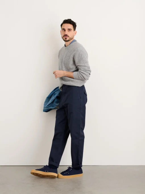 Flat Front Pant In Chino (Long Inseam)