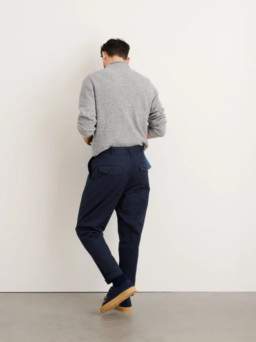 Flat Front Pant In Chino (Long Inseam)