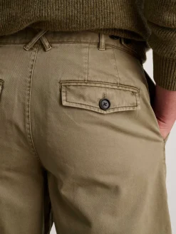 Flat Front Short In Vintage Washed Chino