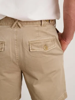 Flat Front Short In Vintage Washed Chino