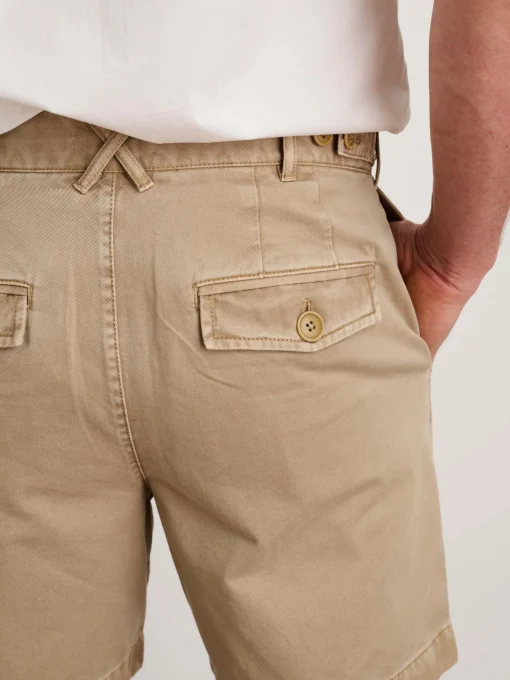 Flat Front Short In Vintage Washed Chino